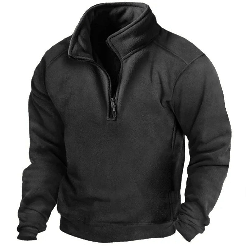 Mens V-Neck Fleece Tactical Sweatshirt