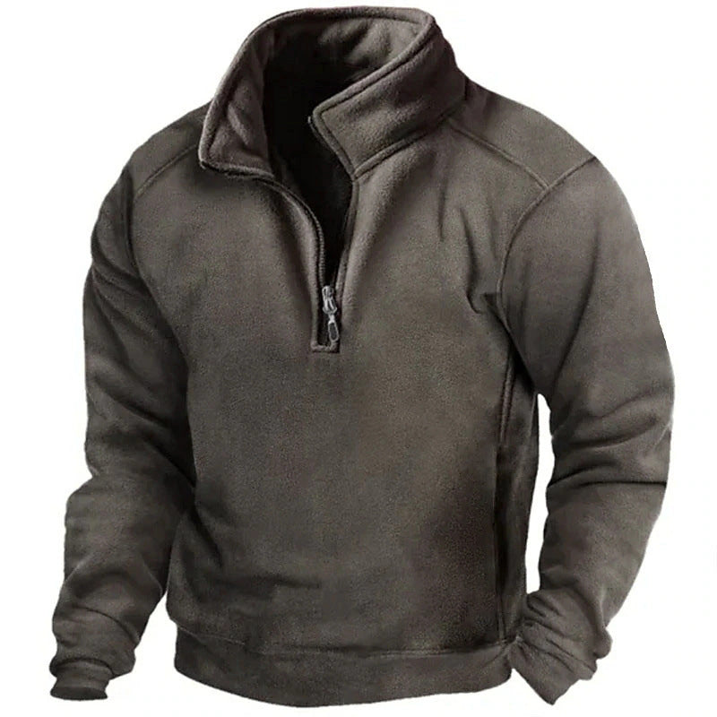 Mens V-Neck Fleece Tactical Sweatshirt