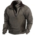 Mens V-Neck Fleece Tactical Sweatshirt